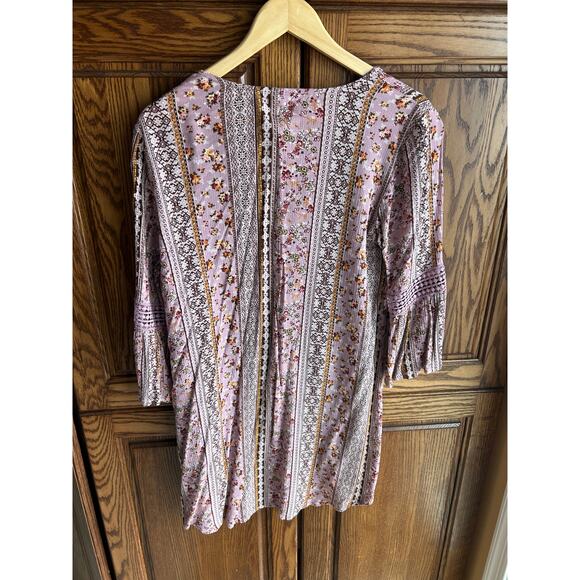 GYPSIES & MOONDUST Printed Bell-Sleeved Kimono - Size Small - Picture 8 of 8